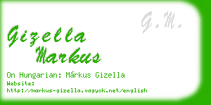 gizella markus business card